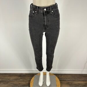 💕 Madewell THE PERFECT VINTAGE JEAN High-Waisted Black Jeans 26x28